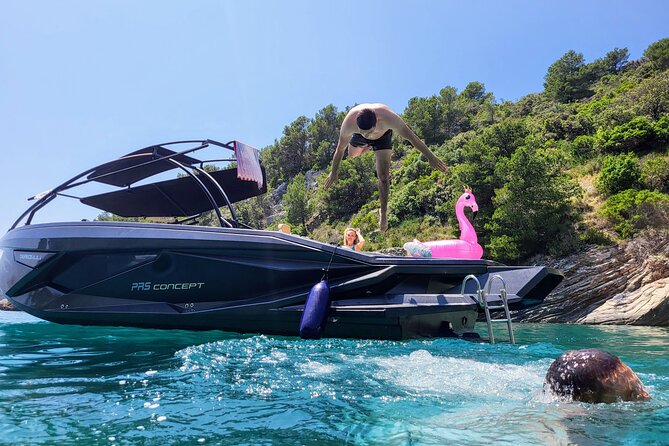 Blue Cave & Hvar, 5 Islands Speedboat with Luxury Seats in Shade - Stiniva and Budikovac: where swimming becomes the main event