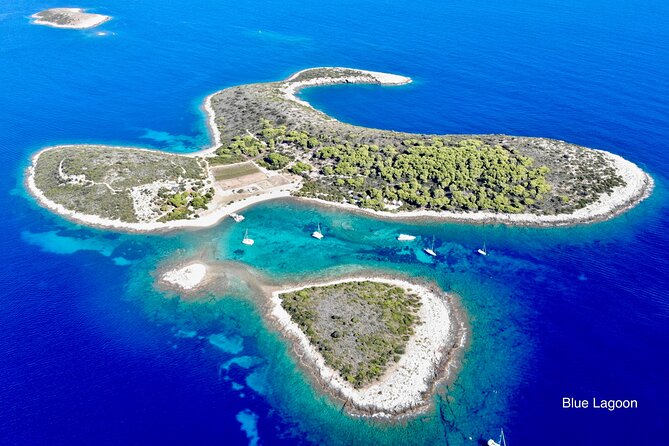Blue cave, Mamma Mia and Hvar, 5 islands speedboat tour - Budikovac, Pakleni, and Srebrena: snorkeling lagoons, donkey stories, and movie photos
