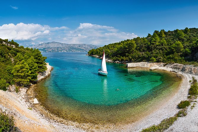 Brac Island One-Day Trip with the Sailboat Nana - Private Tour - Konopljikova cove swim stop: snorkeling and SUP that feel effortless