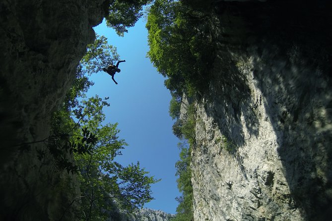 Canyoning basic on Cetina river from Omiš - The Kraljevac power plant finish: a cool contrast to the canyon