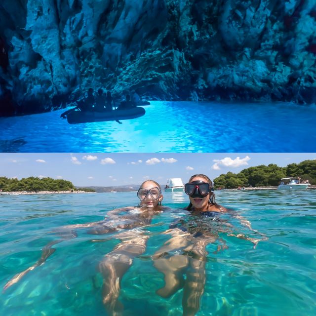 From Split: Blue Cave & 5 Islands with Vis & Hvar Boat Tour - Budikovac Blue Lagoon: Snorkeling Time Without the Hassle