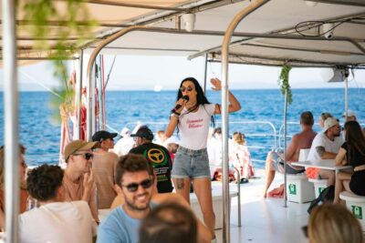 From Split: Catamaran Cruise to Golden Horn & Brač island. - Riding the Dalmatian Coast on a mega catamaran