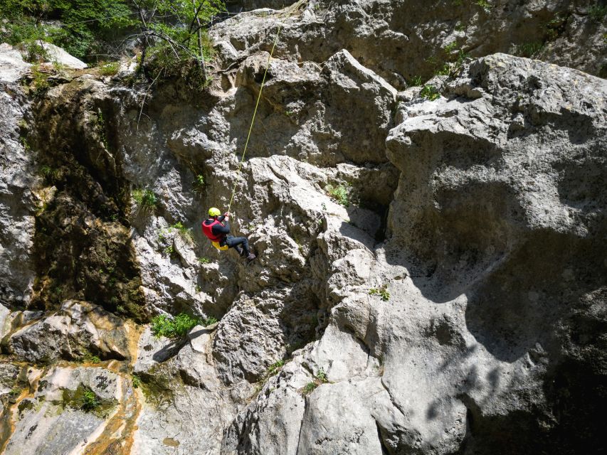 From Split/Šestanovac: Extreme Canyoning on Cetina River - The big upgrade: abseiling next to Velika Gubavica