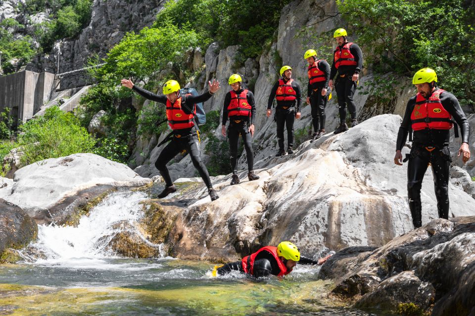 From Split/Šestanovac: Extreme Canyoning on Cetina River - Water play and the reality of a wetsuit day