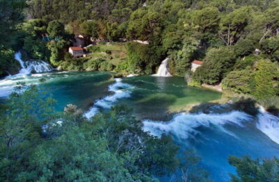 From Split & Trogir: Krka Waterfalls and Primošten - Ethno village and the old mills: water power you can actually see