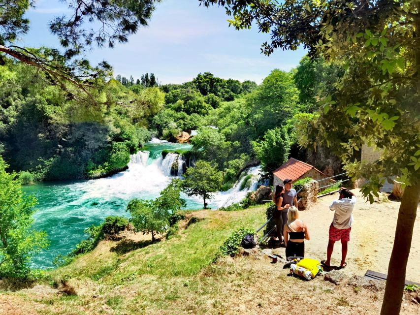 From Split & Trogir: Krka Waterfalls Day Tour with Boat Ride - Skradin free time: swim, walk, and reset
