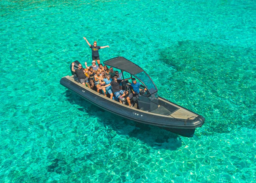 From Trogir or Split: Full-Day Blue Cave & Hvar Island Tour - Stiniva Bay: quick views of waves that sculpt stone