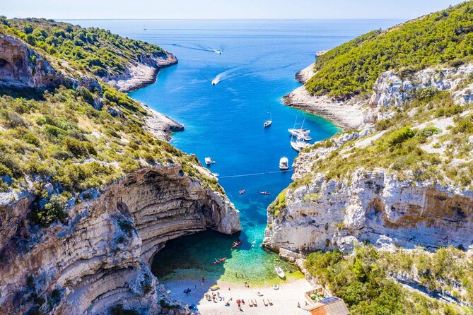 Luxury Blue Cave & 5 Islands Tour from Split - Blue Cave experience: entrance fees, timing, and what to do if conditions change
