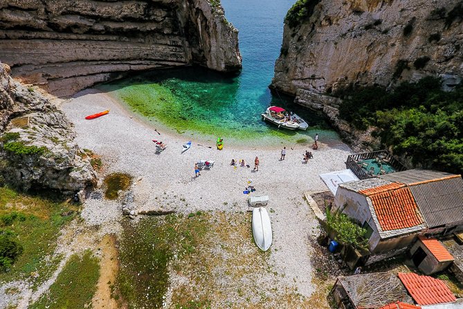 Luxury Blue Cave, Hvar and Vis Boat Tour from Split and Brac - Blue Cave arrival: tickets, ducking, and why wait times vary