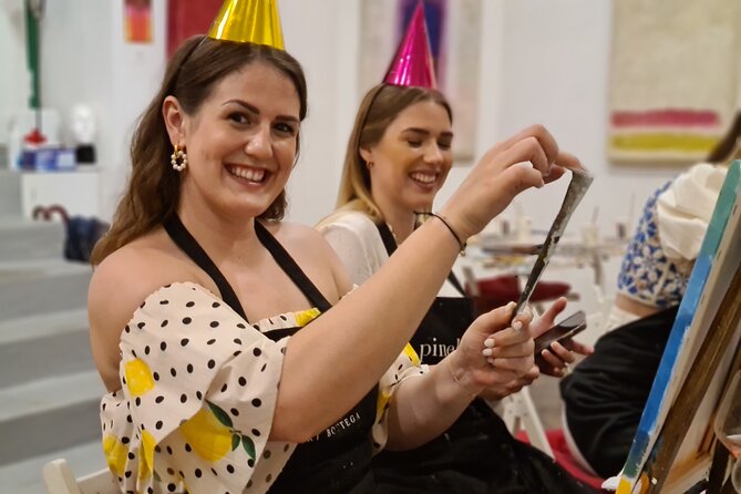Painting party at Art Bottega - Paint & Wine Studio in Split - Studio atmosphere: cozy, music-friendly, and beginner-safe
