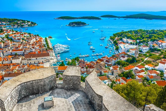 Private Blue Cave Tour from Split, Brač, Trogir and Hvar - Stiniva Cove on Vis: big scenery in a tight time slot