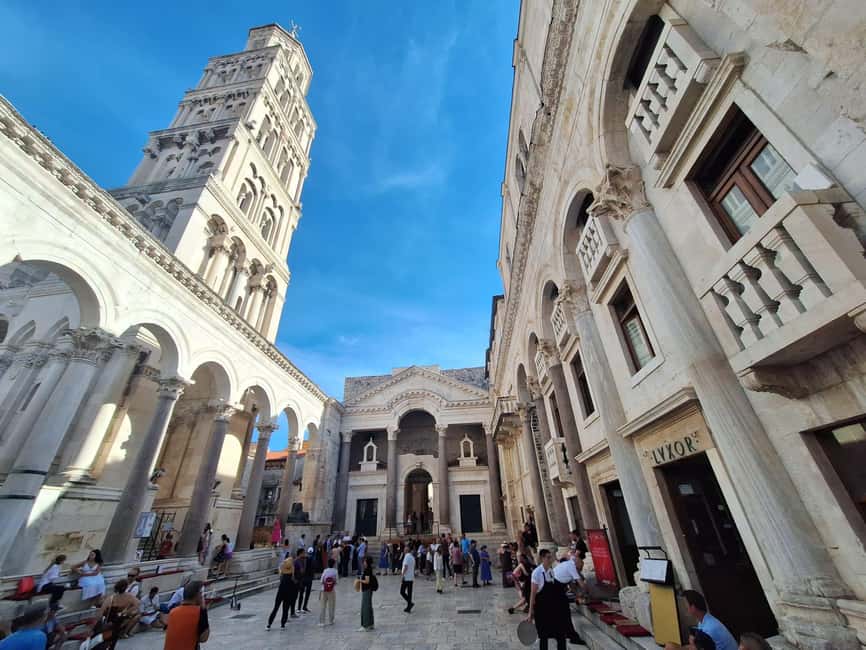 Split: City Walking Tour w/ Game of Thrones Locations - Golden Gate, People’s Square, and Fruit Square: finishing in the open air