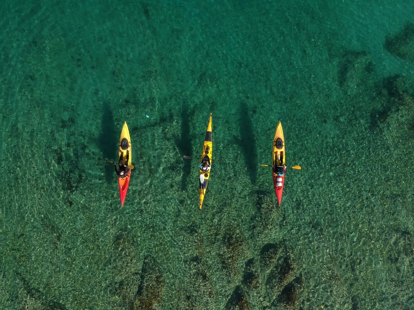 Split: Guided Sea Kayaking Tour with Snorkeling - Šetalište Marina Tartaglie break: wine, views, and regrouping