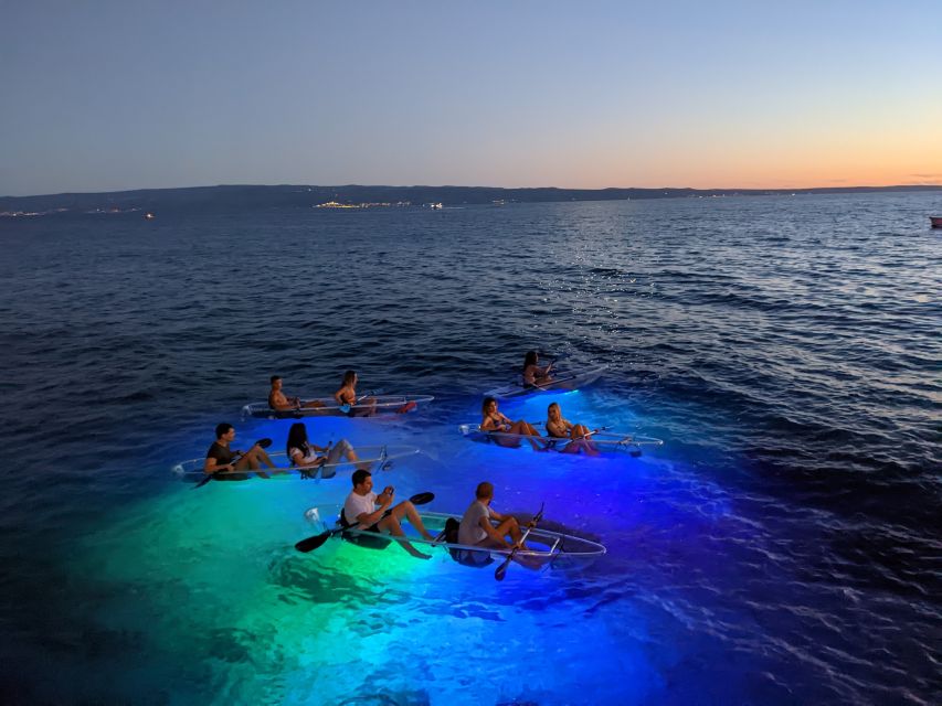 Split: Illuminated Evening Guided Kayaking Tour - How the 150 minutes actually breaks down