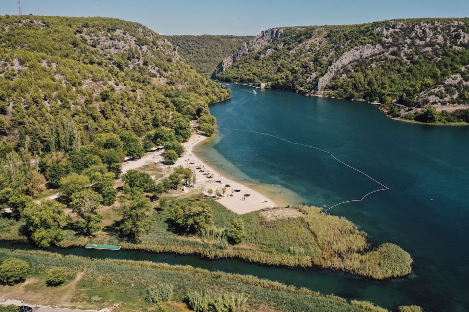 Split: Krka Waterfalls Tour, Boat Cruise, and Swimming - Panoramic boat ride to Skradin: scenic, but not a long cruise