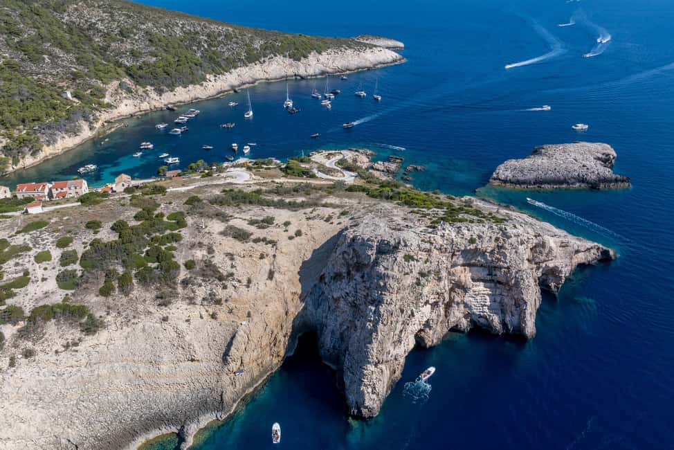 Split or Trogir: Blue Cave, Vis, and Hvar Speedboat Day Trip - Blue Cave on Biševo Island: The Color Moment, the Short Stop, and the Cash Detail