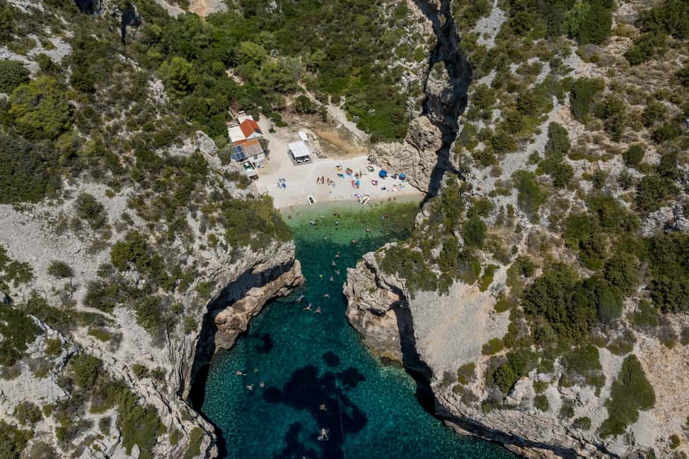 Split or Trogir: Blue Cave, Vis, and Hvar Speedboat Tour - Biševo Island: Blue Cave (and the nearby Monk Seal story)