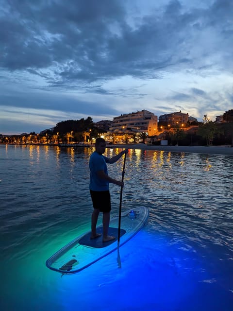 Split: Transparent SUP night Glow tour - River time under the glow: twinkling surface and lit depths