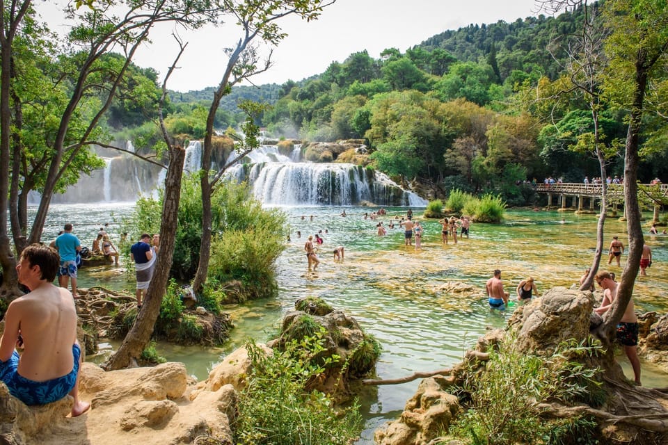 Split/Trogir: Krka National Park Day Trip & Boat to Skradin - Skradin: town time, swimming, and a real break