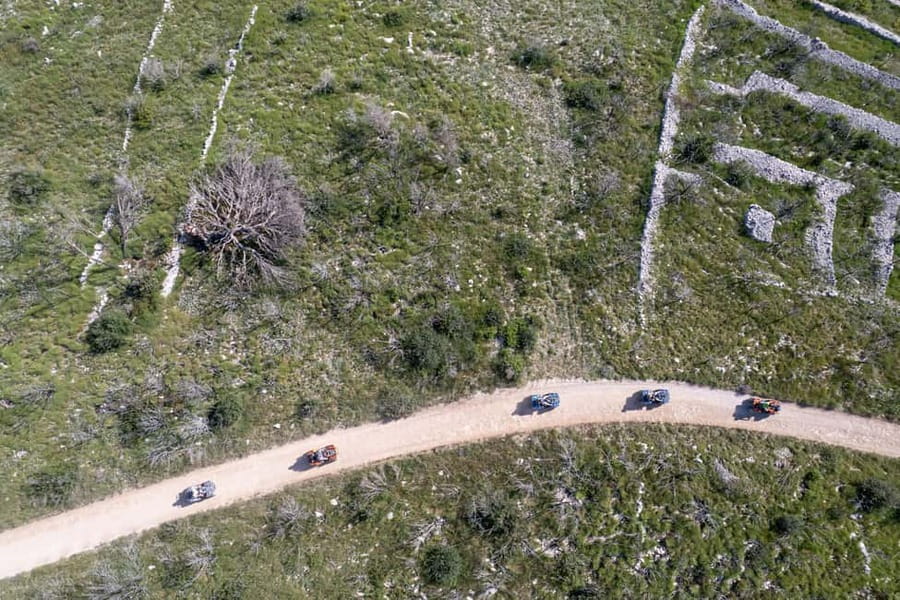 Trogir, Žedno: Čiovo Island 100% Off-Road Quad ATV Tour - The off-road ride: what it feels like on Čiovo