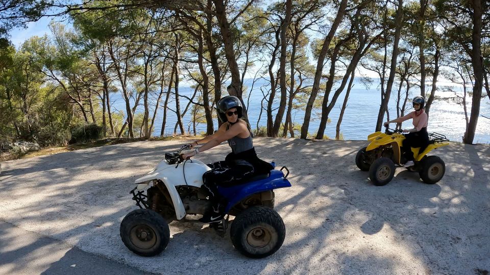Trogir, Žedno: Čiovo Island 100% Off-Road Quad ATV Tour - The monastery stop: old stone on the sea edge